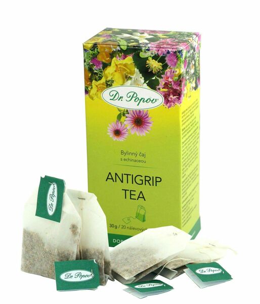 Dr. Popov Antigrip tea porcovaný čaj 20x1,5 g porovnat ceny