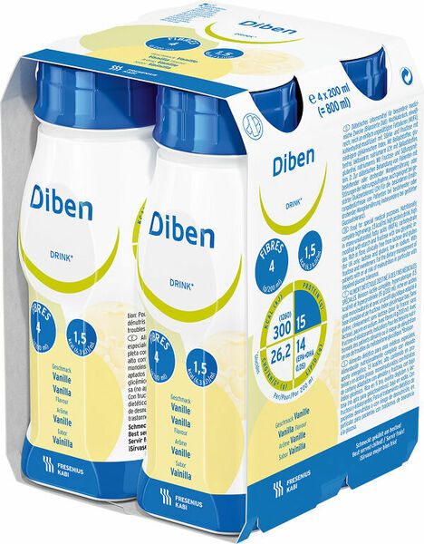 Diben drink vanilla perorální roztok 4x200ml porovnat ceny