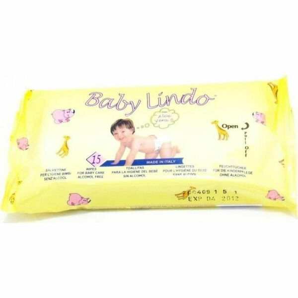 Ubrousky dětské vlhčené 15ks Baby Lindo cestovní porovnat ceny