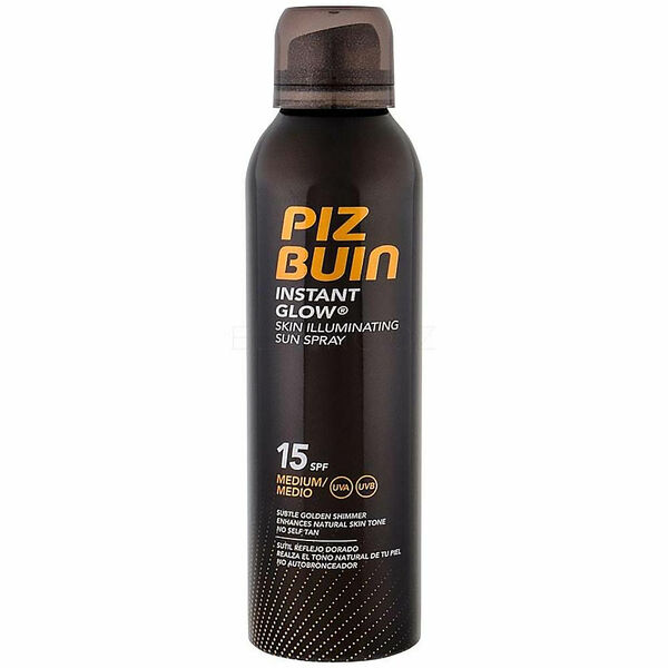 PIZ BUIN Instant Glow Spray SPF15 Rozjasňující sprej na opalování 150 ml porovnat ceny