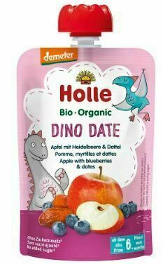 Holle Bio pyré- Dino Date - Jablko , borůvky, datle g porovnat ceny