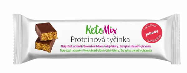 KetoMix proteinové tyčinky s příchutí jahody 40g porovnat ceny