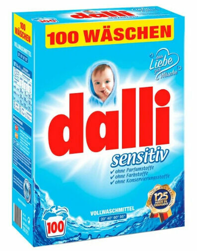Dalli Sensitiv Univerzální prací prášek, 100 dávek, 6,5Kg porovnat ceny