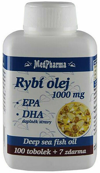 MedPharma Rybí olej 1000mg+EPA+DHA 107 tobolek porovnat ceny