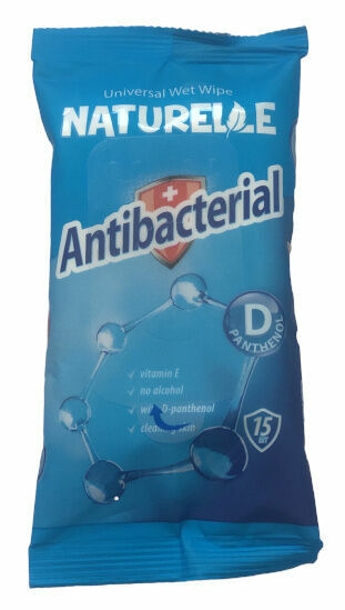 Naturelle Antibakteriální ubrousky s D-panthenolem 15ks porovnat ceny