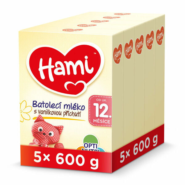 Hami 12m+ Vanilka 5x600 g porovnat ceny