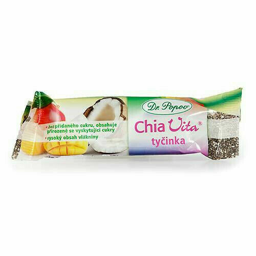 Dr.Popov Chia Vita tyčinka mango+kokos 36g porovnat ceny