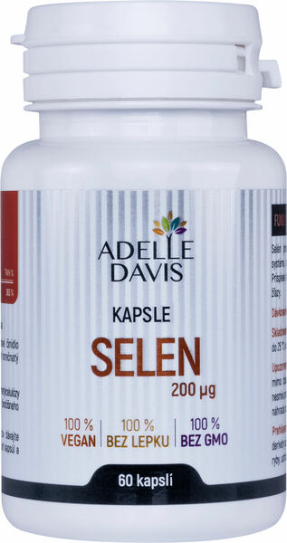 Adelle Davis Selen 200mcg 60 kapslí porovnat ceny