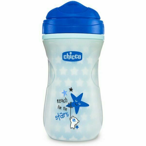 Chicco Hrneček Shiny termo fluoreskující s hubičkou modrý 14m+ 266ml porovnat ceny