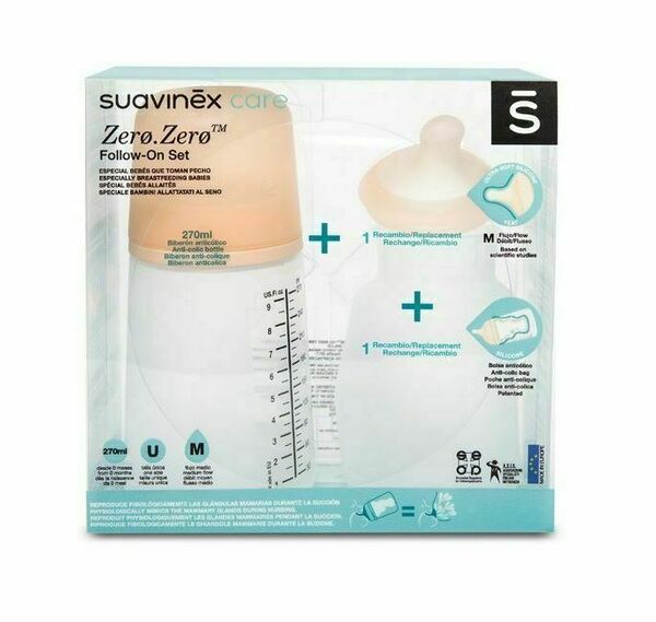 Suavinex Zero Zero M 270 ml startovací set porovnat ceny