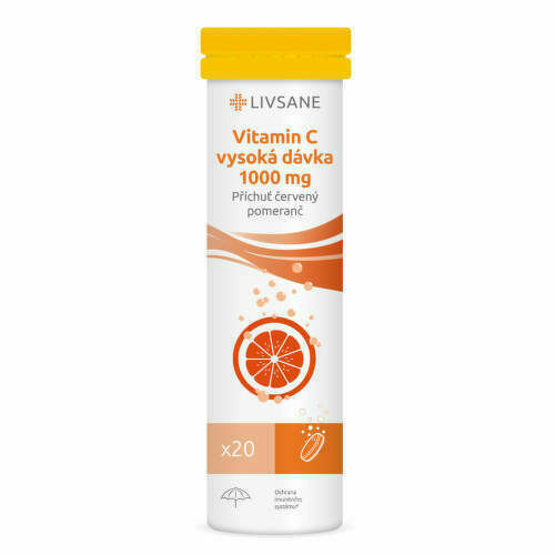LIVSANE Šumivé tablety CZ Vitamin C 1000 mg 20ks porovnat ceny