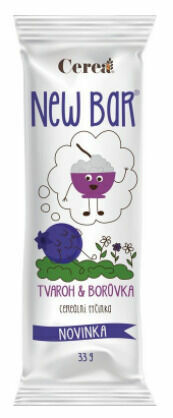 New Bar Cereální tyčinka tvaroh a borůvka 28g porovnat ceny