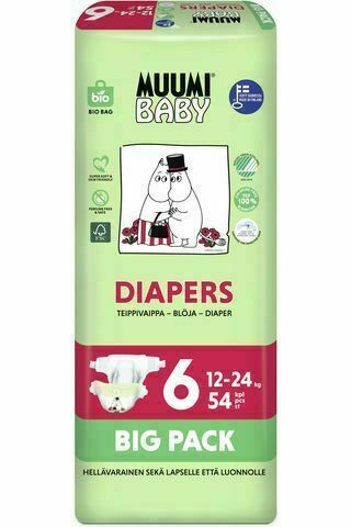 Muumi Baby Junior size 6 (12-24 kg) Big Pack jednorázové pleny 54ks porovnat ceny