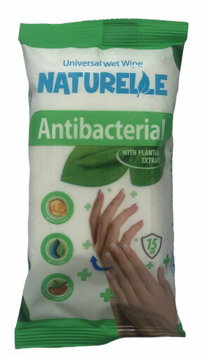 Naturelle Antibakteriální ubrousky s extraktem z jitrocele 15ks porovnat ceny