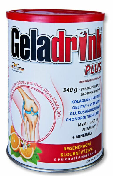 Geladrink Plus pomeranč 340g porovnat ceny
