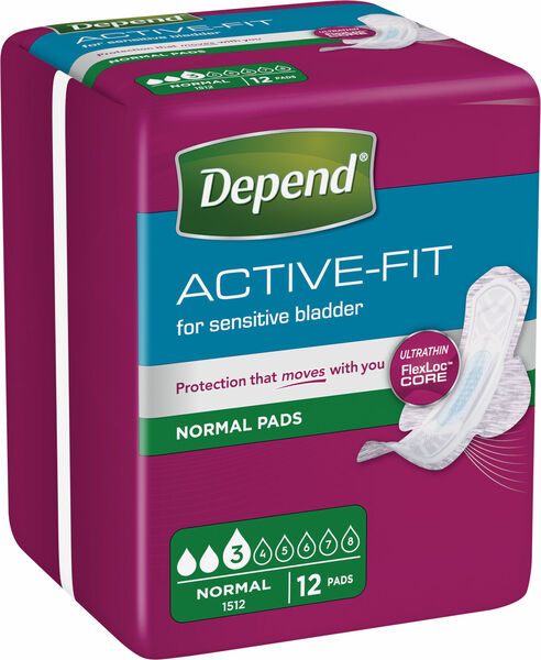 Depend Active-Fit Normal Inkontinenční vložky 12ks porovnat ceny