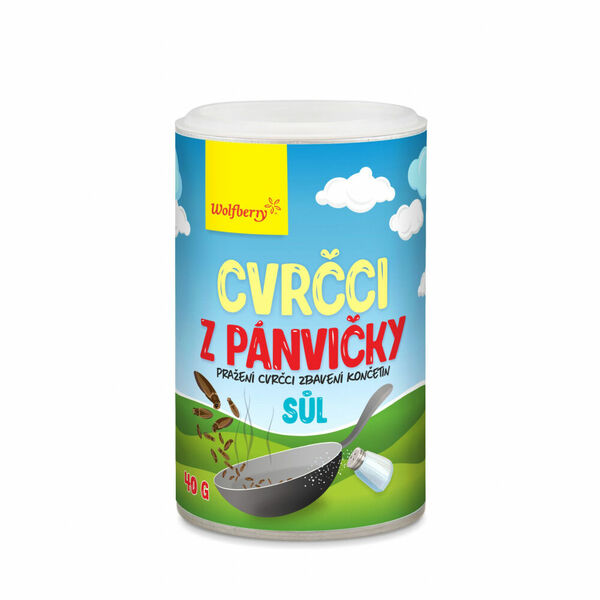 WOLFBERRY Cvrčci z pánvičky sůl 40 g porovnat ceny