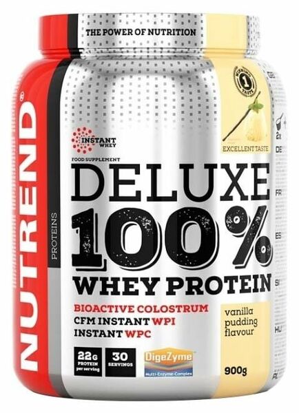 Nutrend  DELUXE 100% WHEY 900 g jahodový cheesecake porovnat ceny