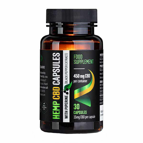 Reakiro CBD Veganské kapsle s Piperinem 450 mg, 30ks porovnat ceny