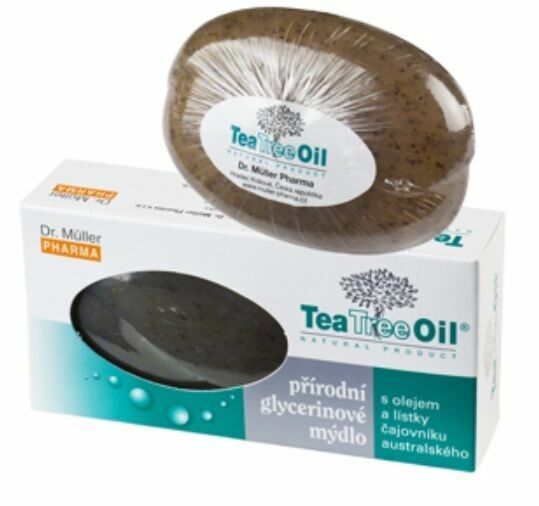 Dr.Muller  Tea Tree Oil mýdlo s lístky čajovníku austr.90g porovnat ceny