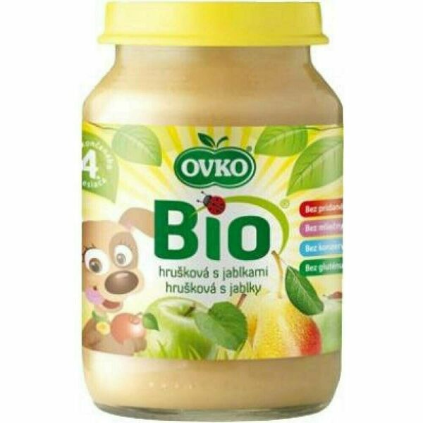Dětská výživa hrušková s jablky OVKO 190g - BIO porovnat ceny