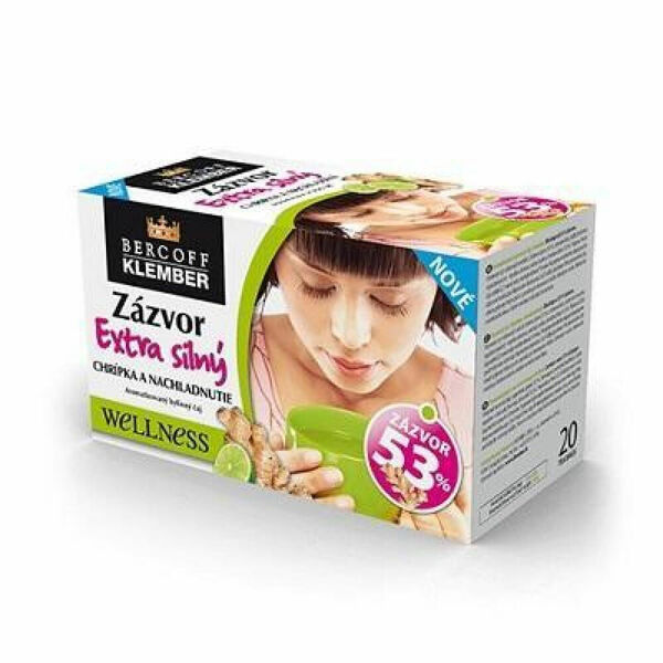 BERCOFF KLEMBER Čaj Zázvor Limetka Extra Silný 20 sáčků porovnat ceny