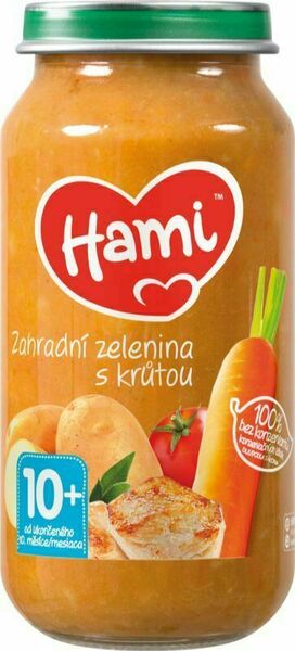 Hami příkrm Zahradní zelenina s krůtou od uk. 10. měsíce 250g porovnat ceny