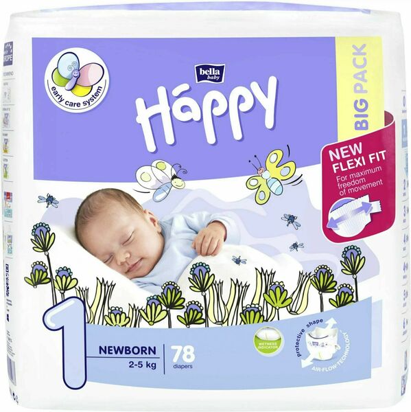 Bella Happy  Bella Baby Happy New Born Big Pack 2-5kg 78ks porovnat ceny