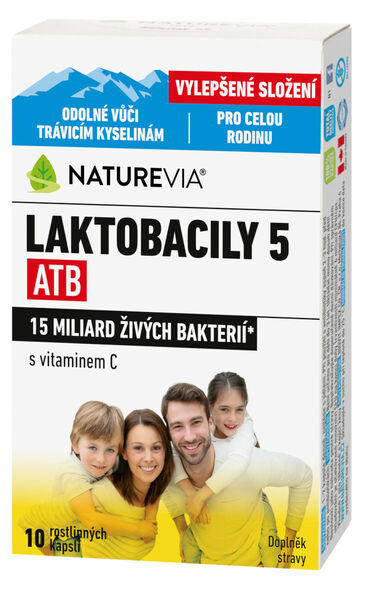 Swiss NatureVia Laktobacily 5 ATB 10 kapslí porovnat ceny