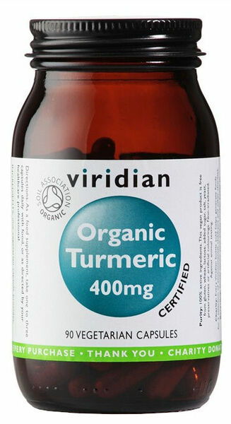 Viridian Turmeric 400mg 90 kapslí Organic porovnat ceny
