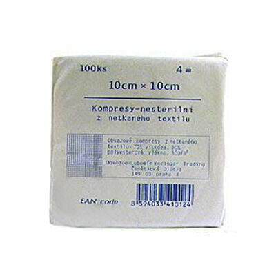 Kompres net.text. nesteril.10x10/100ks 4vrstvy ZSZ porovnat ceny