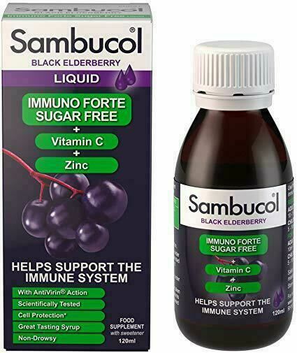 Sambucol Immuno Forte Sirup bez cukru + vitamin C + zinek 120ml porovnat ceny