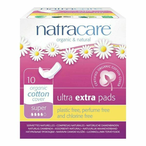 NATRACARE Menstruační vložky Ultra Extra SUPER s křidélky 10ks porovnat ceny