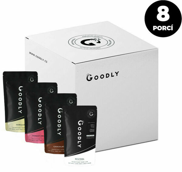 Goodly Testovací balíček 8 porcí (2x40g sáčky od každé příchutě) porovnat ceny