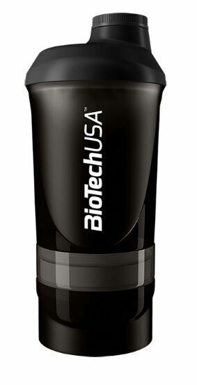 BiotechUSA Shaker Wave+ 600ml(+250ml+100ml) "Panther Black" porovnat ceny