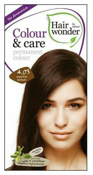 Hairwonder Přírodní dlouhotrvající barva mocca hnědá 4.03 100ml porovnat ceny