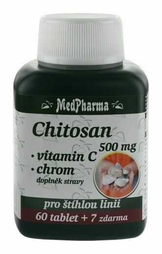MedPharma Chitosan 500mg+Vitamin C+Chrom 67 tablet porovnat ceny
