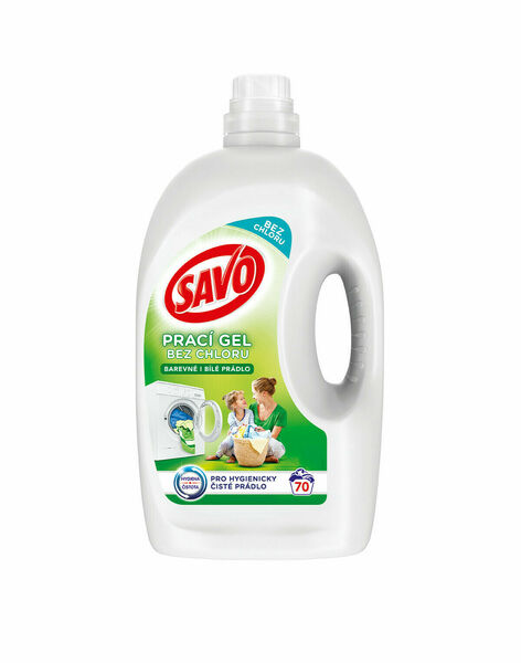 SAVO prací gel barevné i bílé prádlo 70W porovnat ceny