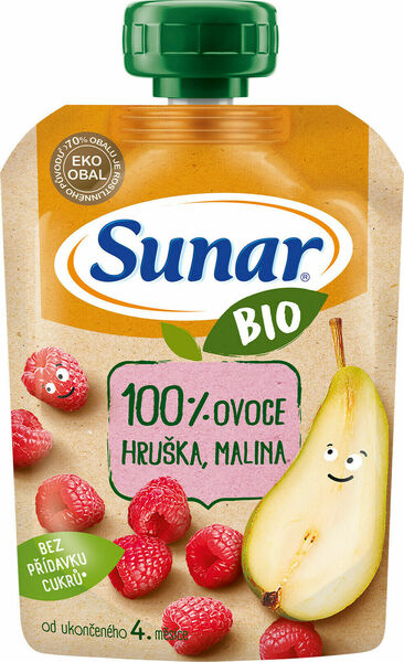 Sunar BIO Kapsička Hruška, malina 100g porovnat ceny