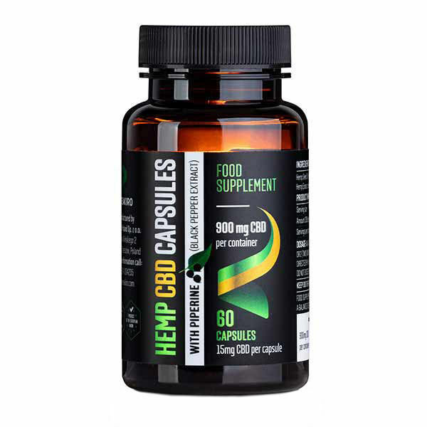 Reakiro CBD Veganské kapsle s Piperinem 900 mg, 60ks porovnat ceny