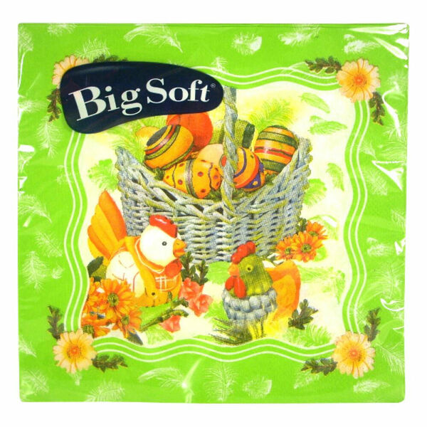 BIG SOFT Velikonoční ubrousky 2vrstvé 33x33cm (20 ks) porovnat ceny