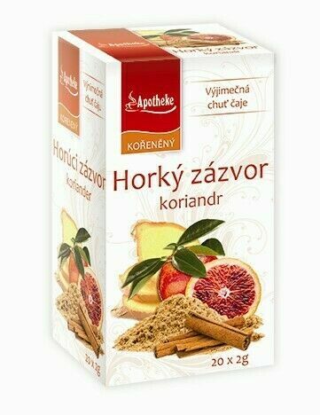 Apotheke Horký zázvor a koriandr čaj 20x2g porovnat ceny