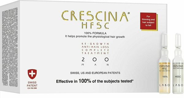 Crescina na podporu růstu vlasů a proti vypadávání vlasů (stupeň 200) muži 10+10x3,5ml porovnat ceny