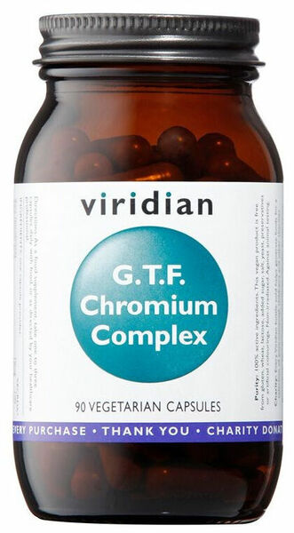 Viridian G.T.F. Chromium Complex 90 kapslí (Komplex zinku, ALA a chromu) porovnat ceny