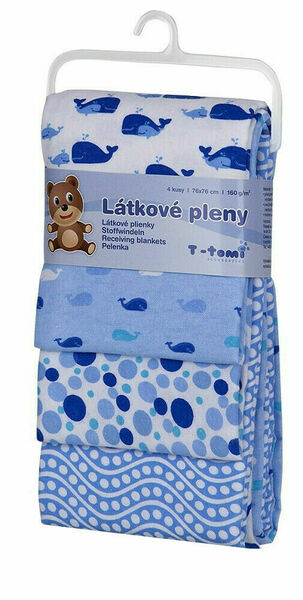 T-tomi Látkové pleny modré velryby 4ks porovnat ceny