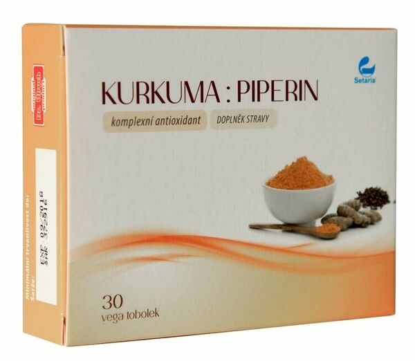 Setaria KURKUMA:PIPERIN 30 vega tobolek porovnat ceny
