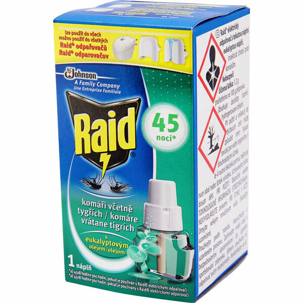 Raid Elektrický odpařovač s eukalyptovým olejem 27ml náplň porovnat ceny