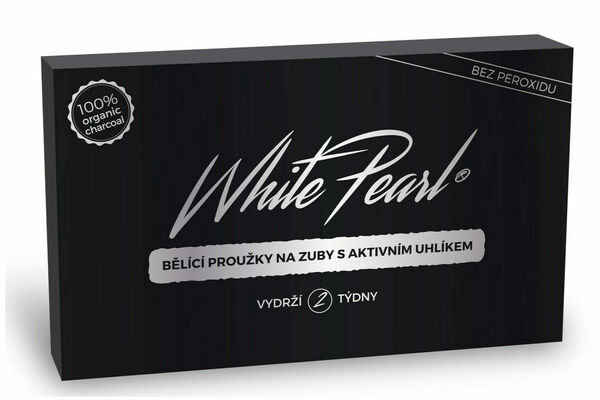 White Pearl bělící proužky na zuby s aktivním uhlíkem a kokosovým olejem 28 ks porovnat ceny