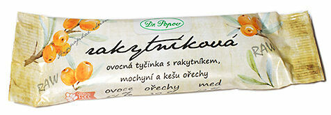 Dr.Popov ovocná tyčinka RAW s rakytníkem 36g porovnat ceny