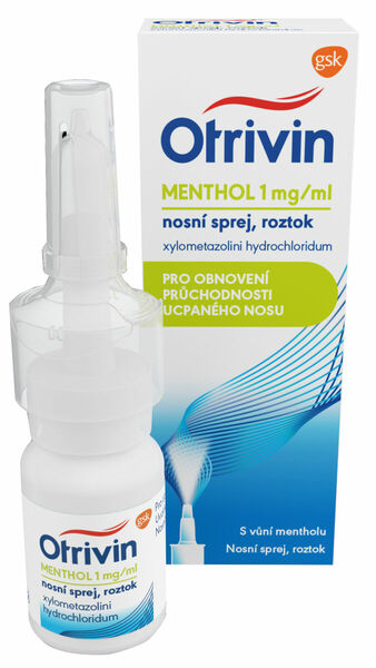 Otrivin Menthol 1 mg/ml nosní sprej 10ml porovnat ceny